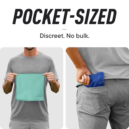 Image of DRYKI Pocket-Sized Sweat Towels - Original Sweat Absorbing Handkerchiefs | Quick-Dry Microfiber Sweat Rags for Face, Hands, & Body - Men & Women - Gym, Sports, Work