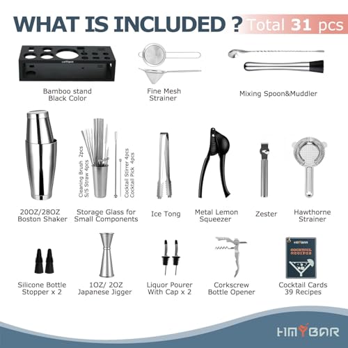 HMYBAR 31-Piece Bartender Kit