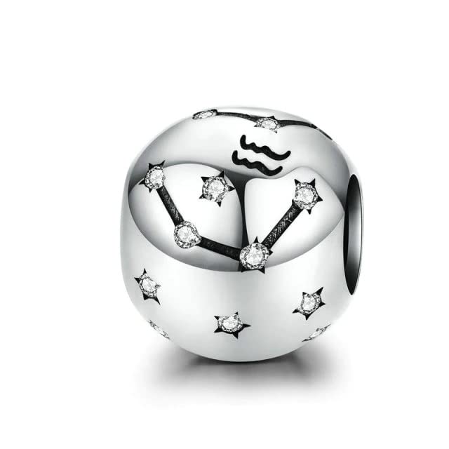 Bracelet en argent 925 CXYWBD constellations et perles brillantes cz