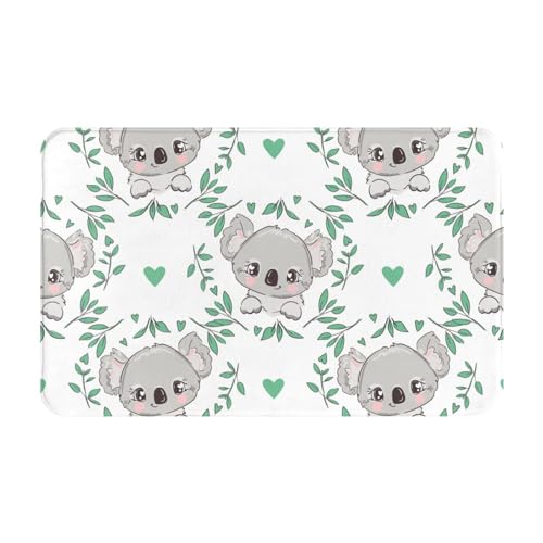 Alfombras de baño antideslizantes y lavables, tapetes de cocina para suelo, alfombras de entrada para interiores, lindos tapetes de koala para lavandería, cuarto de baño, alfombras de puerta de baño