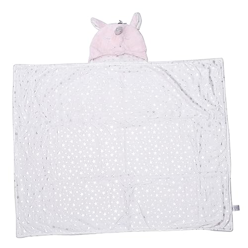 Kisangel 1Pc Unisex Hooded Bathrobe Soft Cotton Animal Bath Towel for Versatile Use as Towel Bathrobe Blanket Durable Skin Friendly Cute Unicorn Design