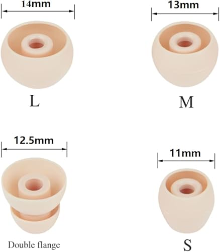 Miniatura 3 de Puntas de silicona de repuesto compatibles con Beatsx, Urbeats, Power Beats Pro intraurales, 4 pares de auriculares de silicona de repuesto, color
