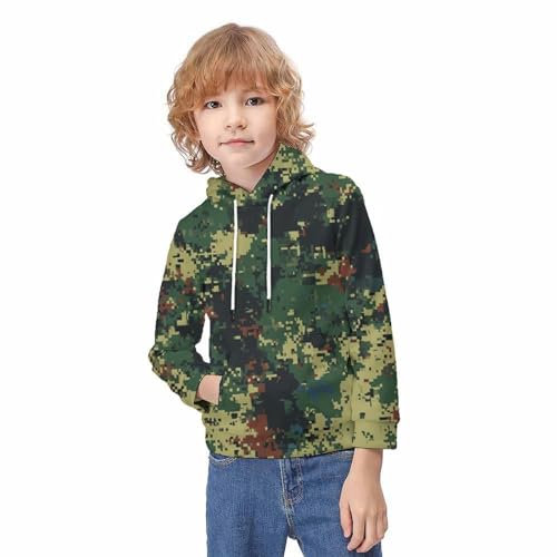 Pull à capuche camouflage manches longues fini les vêtements d'ado ternes - 3