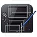 AFUNTA Protectores de Pantalla y Punteros Stylus para Nintendo 2DS, 3 Pack (6 Piezas) Película de Pet HD Clear para Pantalla Superior e Inferior, con 1 Pluma de Plástico Azul Touch Pen