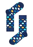 Happy Socks Women's Big Sock, 100 DEN, Multicolored Dots, 4-7 (Size:36-40)