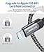 JSAUX 【Apple MFi Certified】 Lightning Cable 6ft, iPhone Charger Cable Nylon Braided Heavy Duty, Upgraded C89 USB Lightning Cord for iPhone 11 Xs Max X XR 8 7 6s 6 Plus SE 5 5s, iPad, iPod-Gray