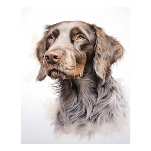 Peinture diamant portrait POLIUAWS kit anti-stress complet 40x50