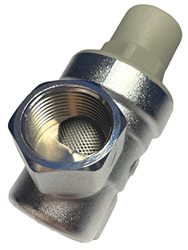 AQUA HEATING Druckminderer Wasser mit Manometer Wasserdruckminderer 3/4 Zoll Wasserdruckregler mit Siebfilter Druckminderventil Druckregler Messing Membran MBR