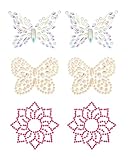 JUKOTA 3 Paires Autocollants pour Tétons en Cristal Autocollants Sexy pour Tétons en Strass Tétons à Paillettes Bijoux Noël Carnaval Autocollants de Poitrine de Tatouage pour Femmes