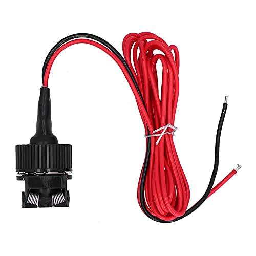YUYTE Adapter Gniazda Samochodowego 12V z osłoną SprężynyUniwersalny Pasuje do Motocykli, łodzi i Pojazdów, długość 3,6 M