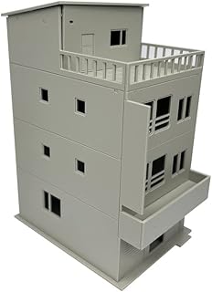 Outland Models Railway Scenery 3-Story Small City House w Balcony 1:160 N Scale