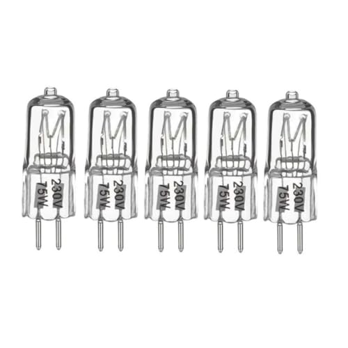 LEDLOCLB Ampoule Halogène G5.3, Accessoire De Remplacement 220V 75W Pour Flash De Studio,GU5.3 Base Ampoule Halogène À Économie D'énergie,110V-75W,5pcs