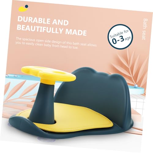 Tabouret de bain bébé avec dossier haut pour éviter les glissades