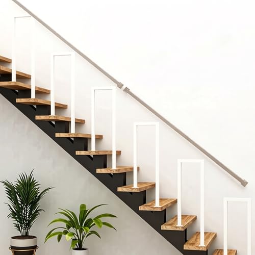 Rampe d'escalier en acier inoxydable argenté moderne et design de 600cm - 2