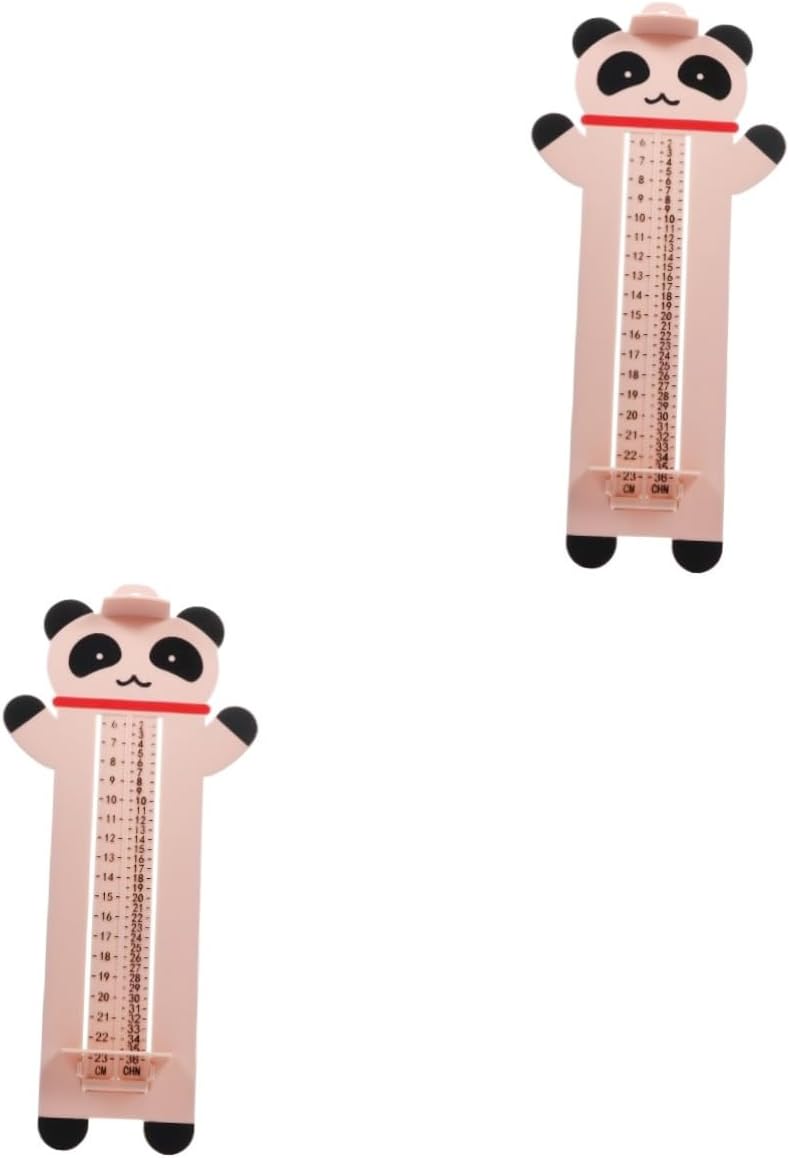DOITOOL Shoe Measuring Devices 2 pcs Gauge Portable Device Ruler Chart Measure Size Men Feet Length Shoe Sizer Measuring Women Foot Measurement Professional Tool