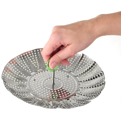 Miniatura 2 de Fackelmann Food More Cestillo Cocción Vapor Acero Inoxidable. Color Inox. 13 A 24cm. 1 Ud.