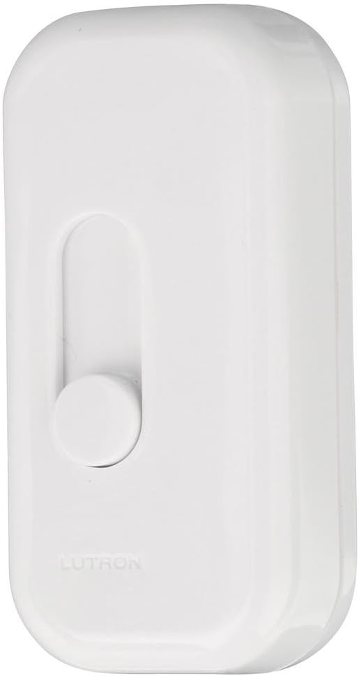 Lutron Credenza Plug-In Dimmer for Incandescent and Halogen Bulbs, TT-300H-WH, White