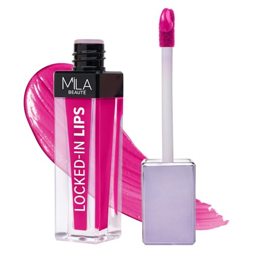 Image of MILA BEAUTE Locked In Lips Liquid Lipstick |12 Hour Transfer Proof Formula with Hyaluronic Acid | Highly Pigmented Lipsticks | Shade -