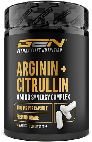 L-Arginina + L-Citrullina 1100mg 320 Capsule Alto Dosaggio