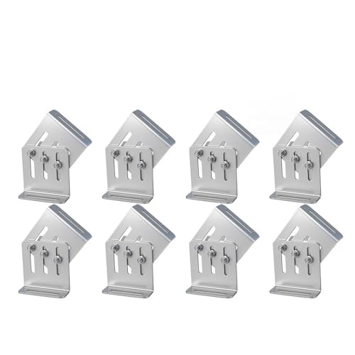 8 Soportes de Montaje Inclinables para Paneles Solares Ajustables en Techo y Barco