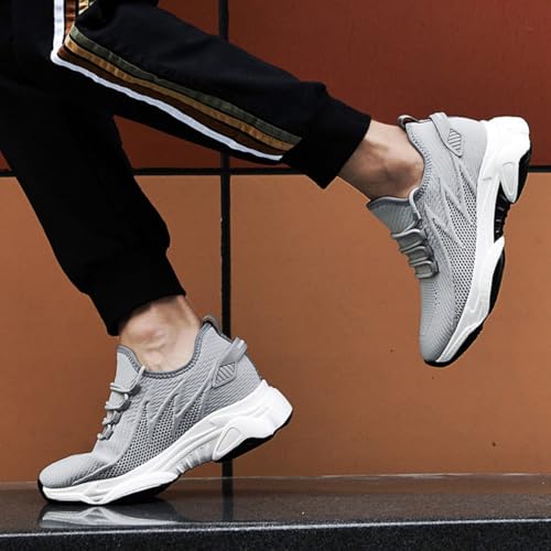 Tallure Sneakers Elevate Shoes Men, That Make You Taller by 10 cm, Orthopedic Elevator Invisible Height Lifting Casual Breathable Sneakers2