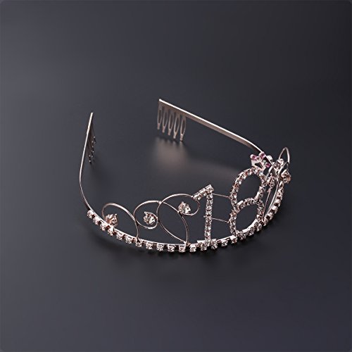 Frcolor Corona per Compleanno 18 Anni Cerchietto