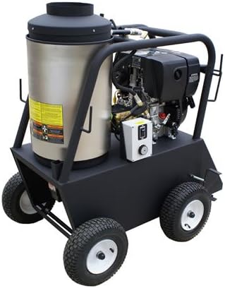 Cam Spray 25006QD Q Series Portable Diesel Fired Diesel Powered Hot Water Pressure Washer, 2500 psi, 50' Hose
