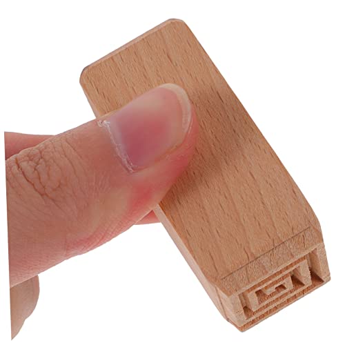 Set de 5 sellos de madera para repostería creativa miniatura 7