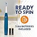 Spinbrush New PRO Clean Battery Powered Electric Toothbrush for Adults, Soft Bristles, Blue, 1 Count