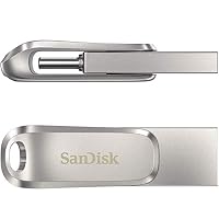 SanDisk USB-Speicher, 128 GB SanDisk USB 3.1 Gen1-A/Type-C Dual Drive, Dual-Laufwerk mit Zwei Anschlüssen, drehbarer Typ – Ansicht 4