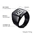 YLYYJ Personalized Allah Ring for Men,Custom Arabic Name Ring Stainless Steel Islam Muslim Religous Signet Band Allah Symbol Rings Handmade Islamic Jewelry,Size 7-12