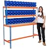Workbench with x70 Medium Blue Bins
