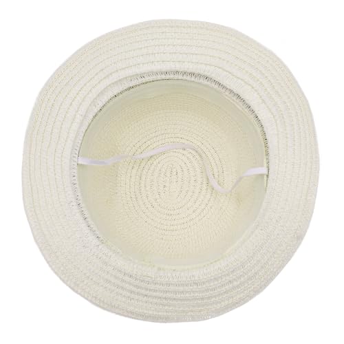 Image of VRITRAZ Kids Straw Hat for Baby Boys & Girls | Printed Summer Sun Hat, Woven Wide Brim Beach Cap, Lightweight Breathable Holiday Travel Picnic Outdoor Fancy Dress Fashion Hat for Children & Toddler