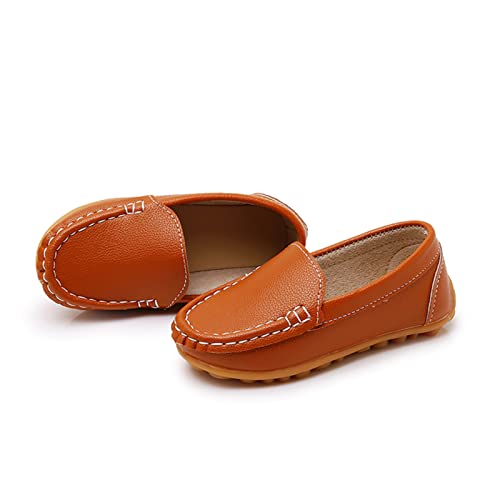 Image of RVROVIC Kids Girls Boys Slip-on Loafers Oxford PU Leather Flats Shoes(Toddler /Little Kid)