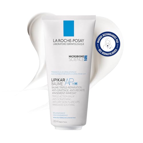 La Roche-Posay - Lipikar Baume AP+M - Crème Hydratante Corps Triple Réparation - Apaise Durablement les Peaux Sèches Atopiques - Beurre de karité, Aqua Posæ, Niacinamide - Crème Corps Haute Tolérance