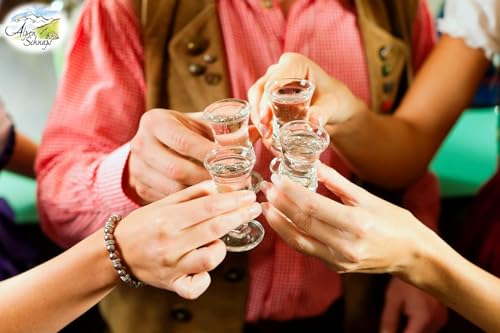 Alpenschnaps Steinbeisser Williamsbirne mit Honig (1l) – Milder, aromatischer Birnenschnaps – Obstschnaps mit Rezeptur aus dem Alpenland – Schnaps für den Genuss nach dem Essen – 35 % Vol.