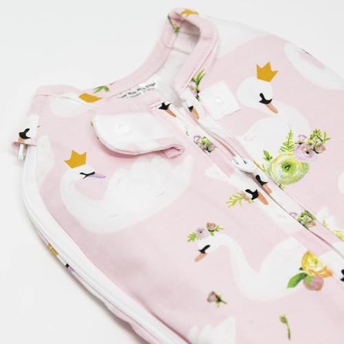 Image of Woombie Grow with Me Baby Swaddle, Convertible Swaddle Fits 0-9 Months, Expands to Wearable Blanket for up to 18 Months, Princess Swan