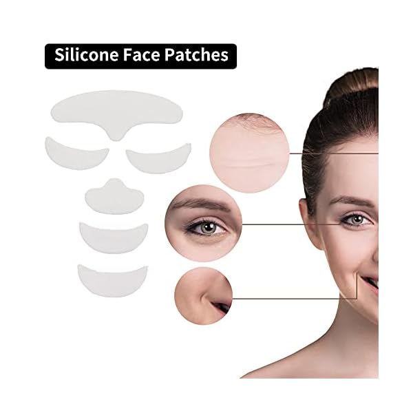 Anti-Wrinkle-Patches-6pcs-Reusable-Silicone-Anti-Wrinkle-Tightening-Patch-for-Face-Facial-Anti-Wrinkle-Face-Tape-Smoothing-Wrinkle-Strips-For-Forehead-Eyes-Chin Anti Wrinkle Patches, 6pcs Reusable Silicone Anti Wrinkle Tightening Patch for Face, Facial Anti Wrinkle Face Tape Smoothing Wrinkle Strips For Forehead Eyes Chin