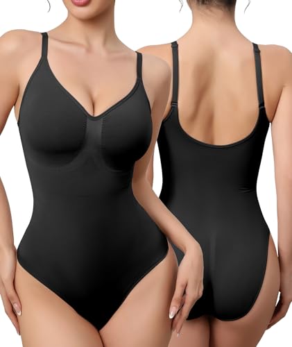Image of Women's Strapless Shapewear Bodysuit for Women Tummy Control Shapewear, Seamless Body Shaper with Removable Straps