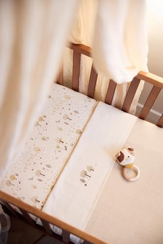 Miniatura 3 de Jollein Sábana Bajera Ajustable Jersey - Para Camas Infantiles - Tiny Park - 70 75 X 140 150 Cm - Sábana Bajera Ajustable De Algodón - Certificación Oeko-Tex