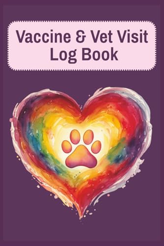 Dog Vaccine & Vet Visit Log Book for Multiple Dogs – Pet Health Record Organizer: Vaccination Tracker and Veterinary Appointment Journal with ... Record Pages | 6x9 Inches | 110 Pages
