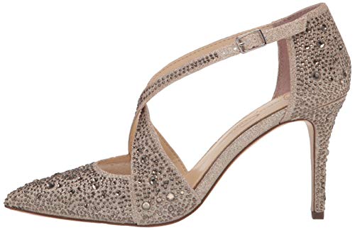 Jessica Simpson Womens Accile Pump, Champagne Micro Flash, 6 Us #TOP7
