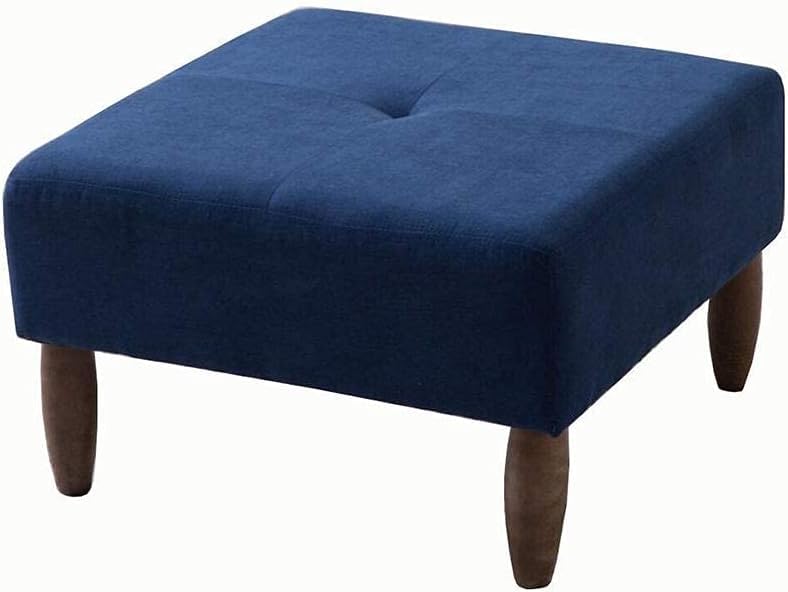 GHFXSCV Puf Cuadrado Grande de Estilo nórdico Moderno: Elegante reposapiés y Banco para Zapatos de Lino, Mesa de Centro versátil para Sala de Estar y sofá, Mueble Auxiliar Funcional para e