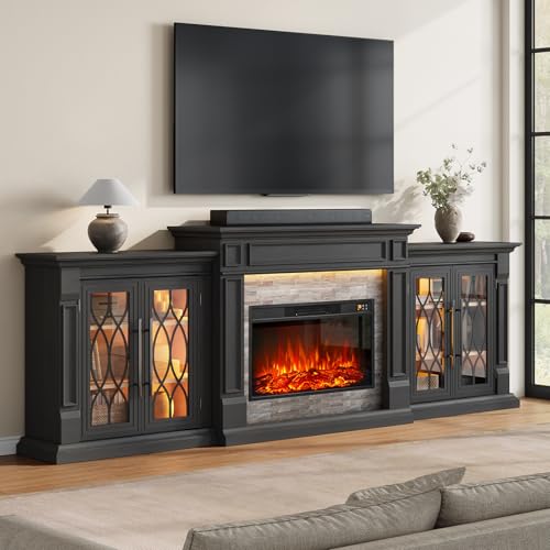 Electric Fireplace TV Stand Modern