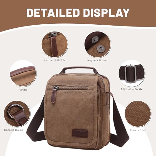 mygreen Small Canvas Crossbody Shoulder Bag Messenger Bag Work Bag3
