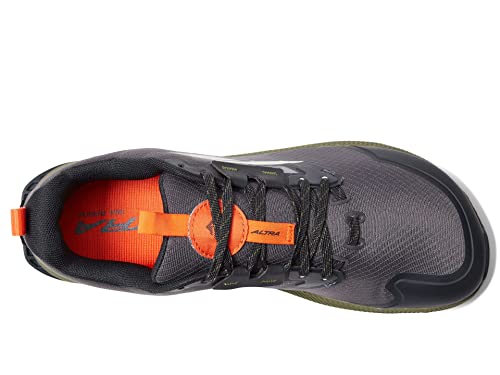 ALTRA Men's Lone Peak 7 Trail Running Shoe, Black/Gray, 10.5