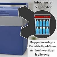 Bomann® Kühlbox Auto | Robustes Gehäuse | elektrische Kühlbox 12v 230v | Camping Kühlschrank 28L | Auto Kühlbox | Auto Kühlschrank KB 6012.1 CB blau – Ansicht 5