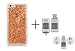 iPhone 6 Case, doopoo ® iPhone 6S Case, Luxury Soft Bling Glitter Sparkle Hybrid Bumper Case with Liquid Infused with Glitter and Stars For Iphone 6/Iphone 6S - (Gold)