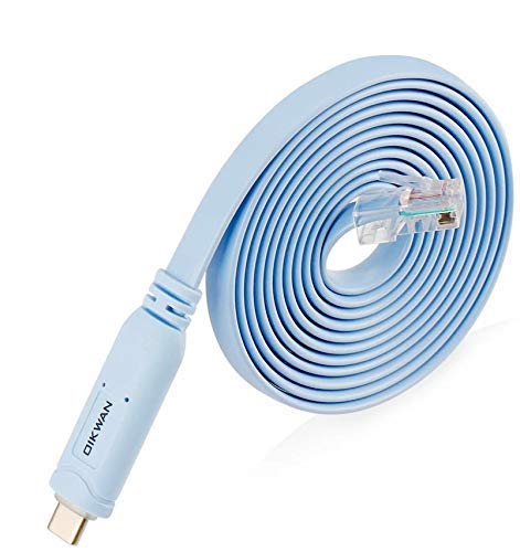 OIKWAN 10ft FTDI USB-C to RJ45 Serial Adapter，USB C to Console Cable Essential Accessory of Cisco, NETGEAR, Ubiquity, LINKSYS, TP-Link Routers/Switches for Laptops … - Thumbnail 6