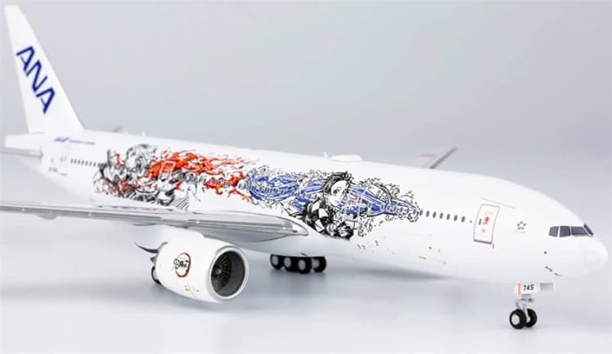 ANA B777-200ER JA745A 特別塗装 超斬新な「白いANA機」、 実は機内も ”全集中”の特別仕様!? ANA